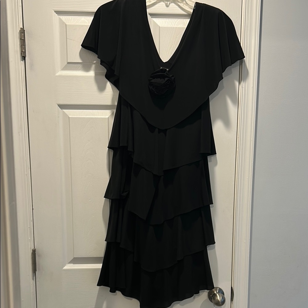 Elegant Black Layered Dress